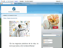 Tablet Screenshot of cienciaeconomica.com